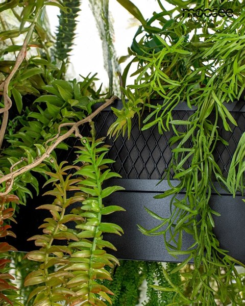 Lampa wisząca GARDENS 70 cm czarna, rośliny