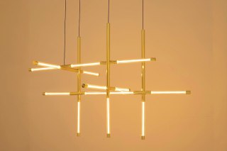 Lampa wisząca 250 cm / 120 cmMIKADO S złota