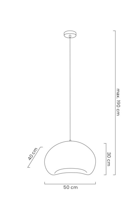 Lampa wisząca NEST 50 biała