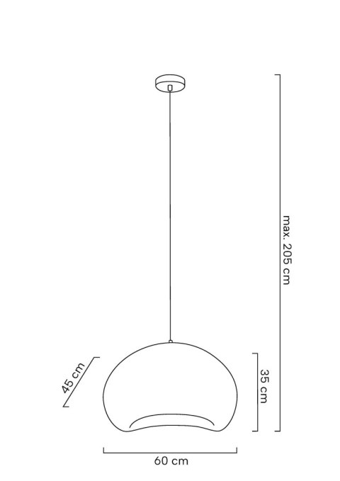 Lampa wisząca NEST 60 biała