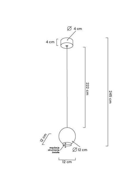 Lampa wisząca OJO złota