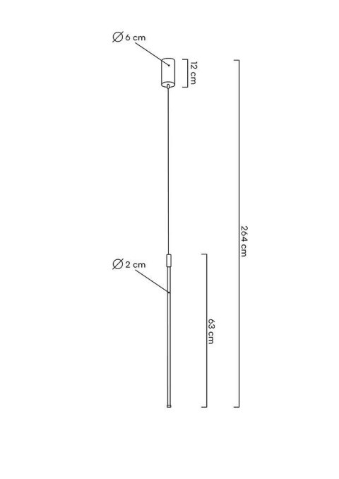 Lampa wisząca OMBRE 60 biała