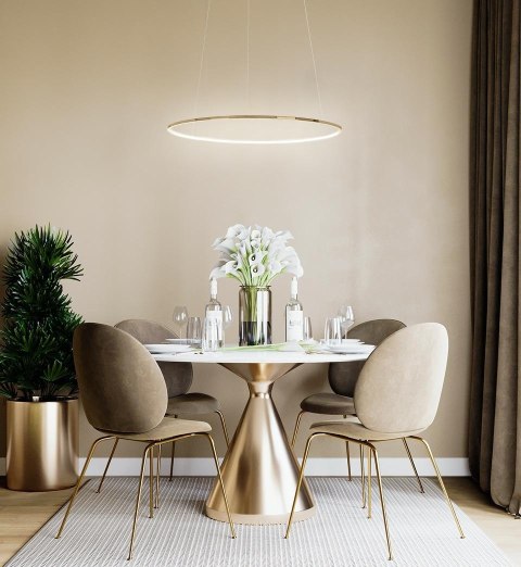 Lampa wisząca RING SLIM 60 złota