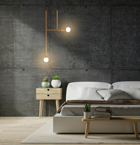 Lampa wisząca RIVA 2 złota