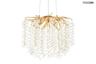 Lampa wisząca RIVIERA 60 złota / clear