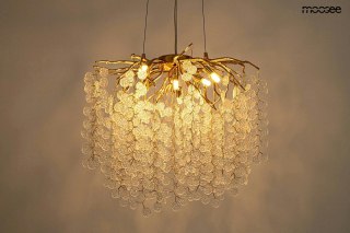 Lampa wisząca RIVIERA 60 złota / clear