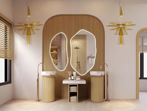 Lampa wisząca SESTO złota