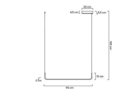Lampa wisząca SHAPE 90 czarna