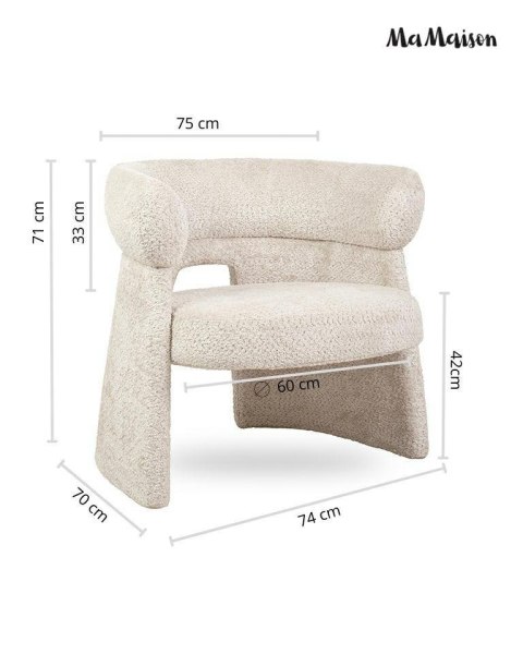 Fotel MADAME beżowy