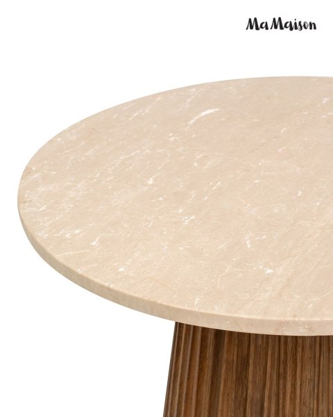 MaMaison stolik pomocniczy ARGENTINA 50 marmur / drewno