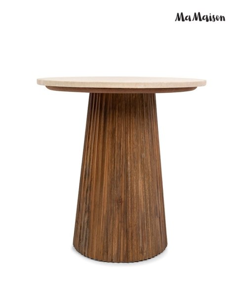 MaMaison stolik pomocniczy ARGENTINA 50 marmur / drewno