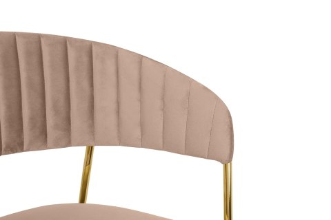 Krzesło barowe hoker MARGO 65 khaki / beżowe