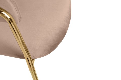 Krzesło barowe hoker MARGO 65 khaki / beżowe