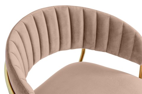 Krzesło barowe hoker MARGO 65 khaki / beżowe