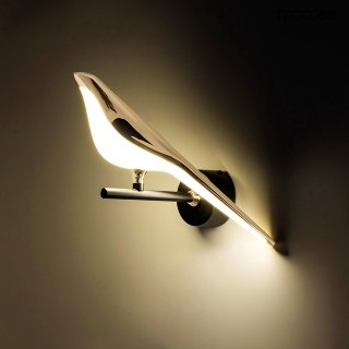 Lampa ścienna BIRD złota