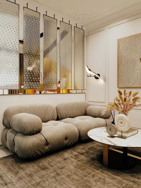 Lampa ścienna BIRD złota