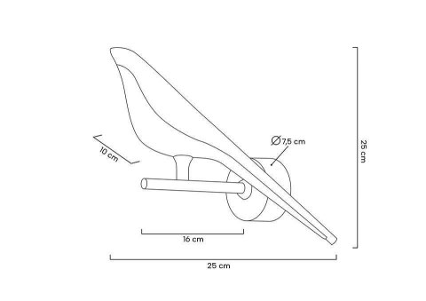 Lampa ścienna BIRD złota