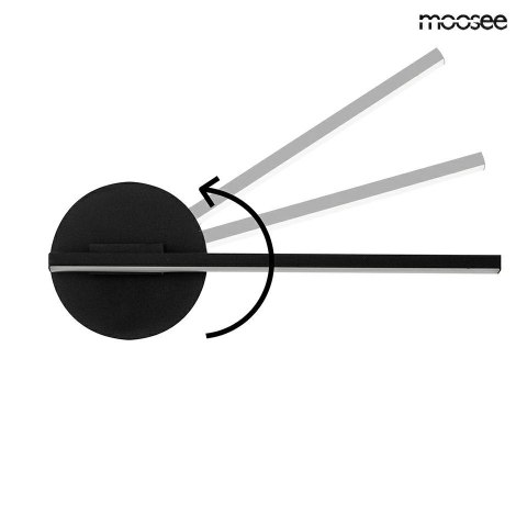 Lampa ścienna HORIZON czarna