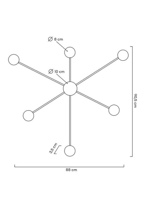 Lampa ścienna SHADOW 6 CLOSE czarna