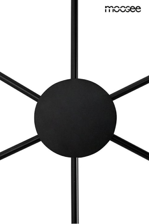 Lampa ścienna SHADOW 6 czarna