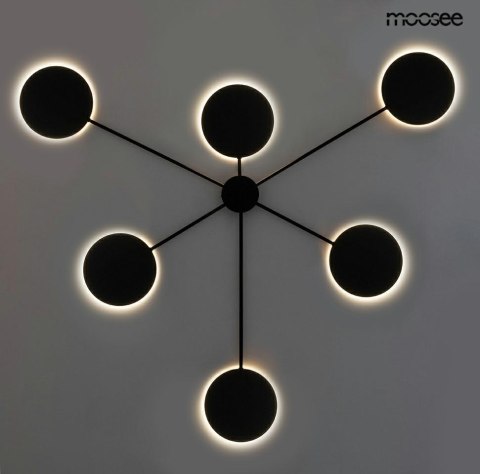 Lampa ścienna SHADOW 6 czarna