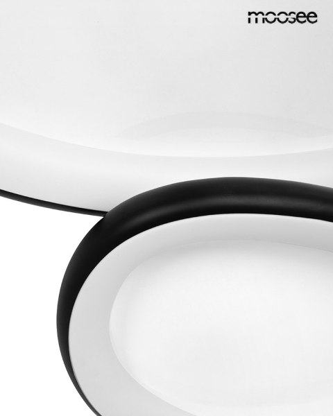 Lampa sufitowa / plafon AREA 3 czarna