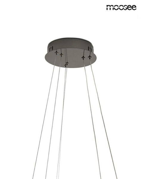 Lampa wisząca ANILLO 2 czarny chrom