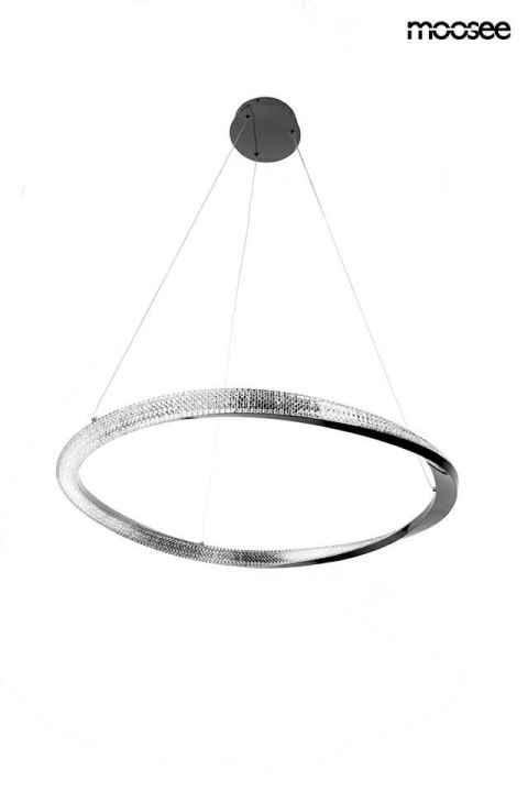 Lampa wisząca ANILLO 80 czarny chrom