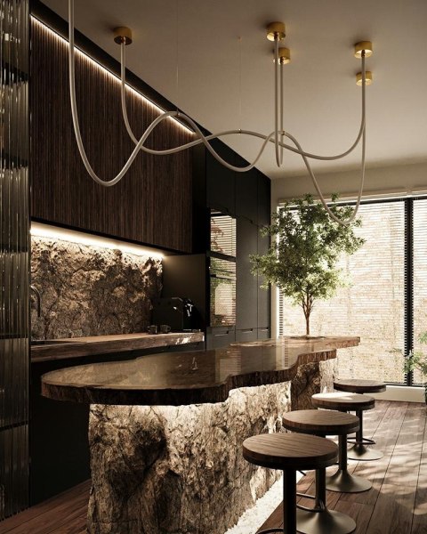 Lampa wisząca LASSO 400 Smart złota