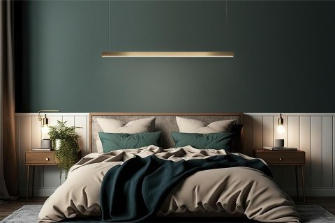 Lampa wisząca LINUS 80 złota