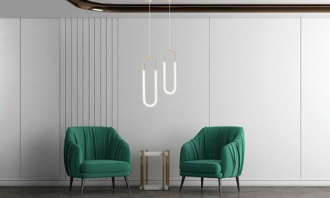 Lampa wisząca PUZO L złota