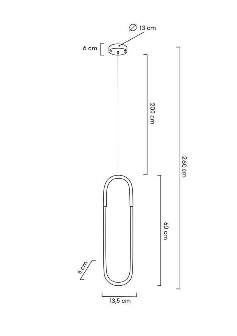 Lampa wisząca PUZO S złota