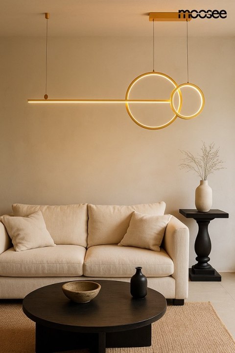 Lampa wisząca RAGE złota