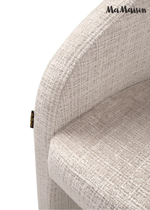 MaMaison krzesło SHELLY beżowe
