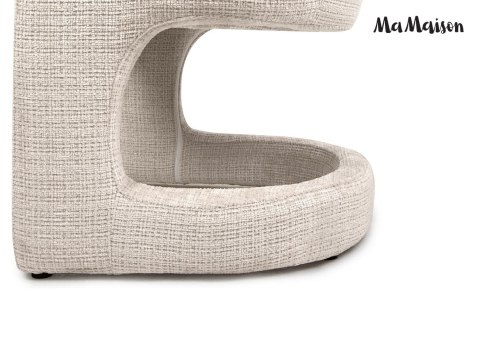 MaMaison krzesło SHELLY beżowe