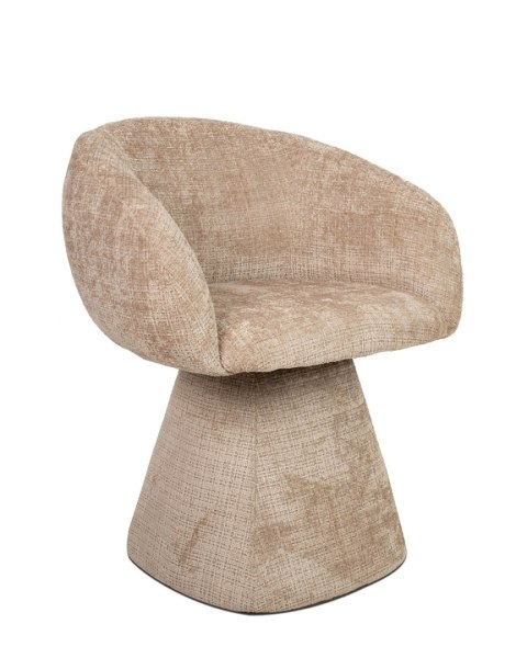 MaMaison krzesło obrotowe PEDRA beżowe