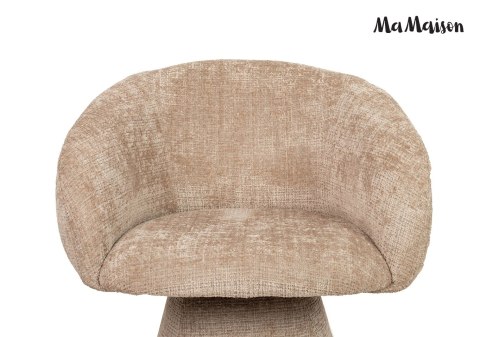 MaMaison krzesło obrotowe PEDRA beżowe