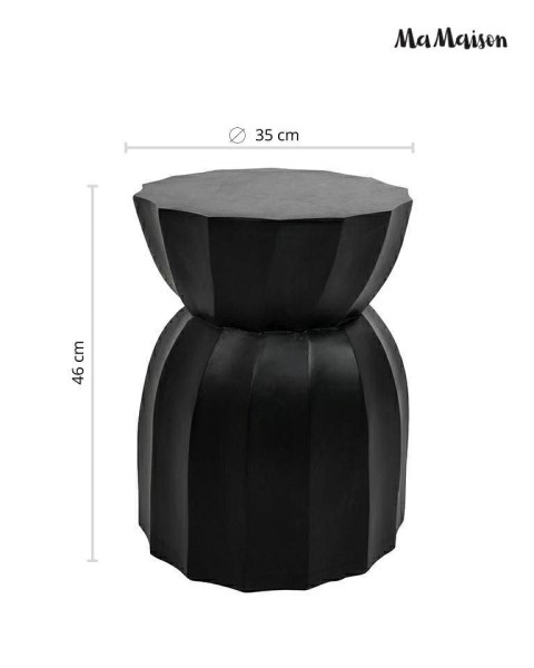 MaMaison stolik ROLLING 35 czarny / drewno