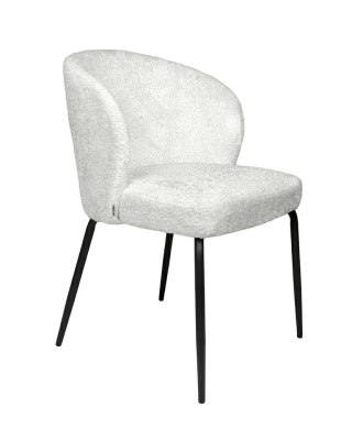 Krzesło GRETA białe tapicerowane nowoczesne