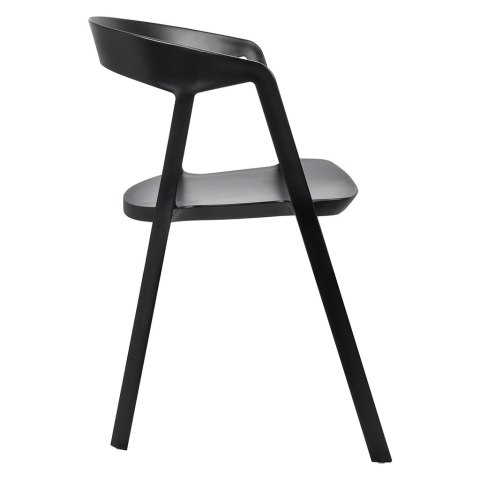 Krzesło VIBIA czarne, nowoczesne - polipropylen