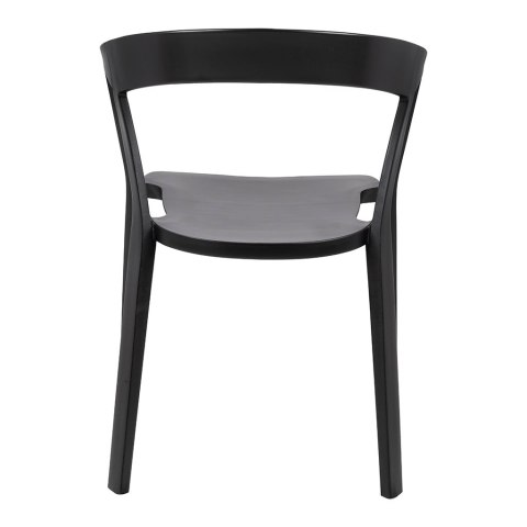 Krzesło VIBIA czarne, nowoczesne - polipropylen