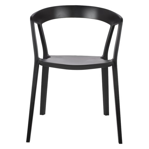 Krzesło VIBIA czarne, nowoczesne - polipropylen