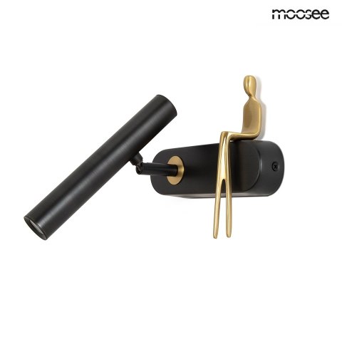 Lampa ścienna BOY TUBE L czarna