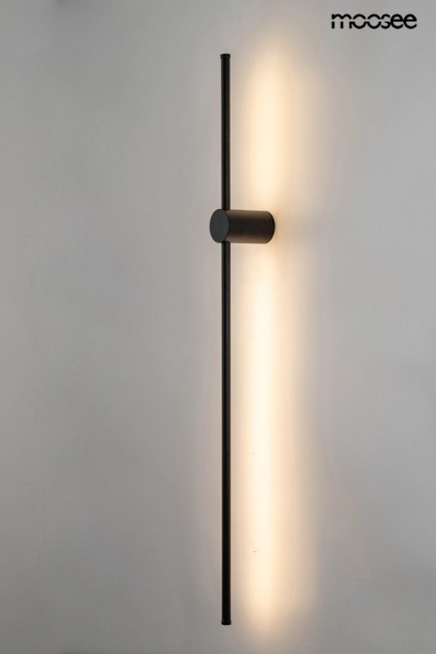 Lampa ścienna OMBRE 100 cm czarna