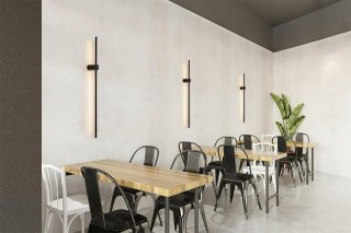 Lampa ścienna OMBRE 100 cm czarna