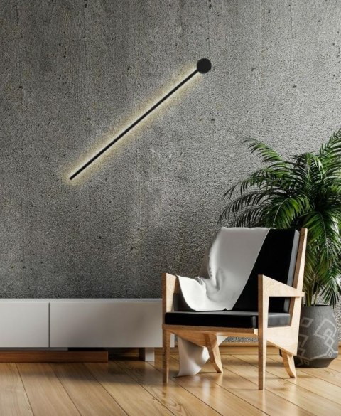 Lampa ścienna OMBRE 60 cm czarna