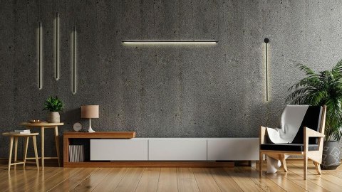 Lampa ścienna OMBRE 60 cm czarna