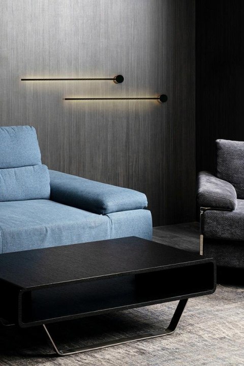 Lampa ścienna OMBRE 80 cm czarna