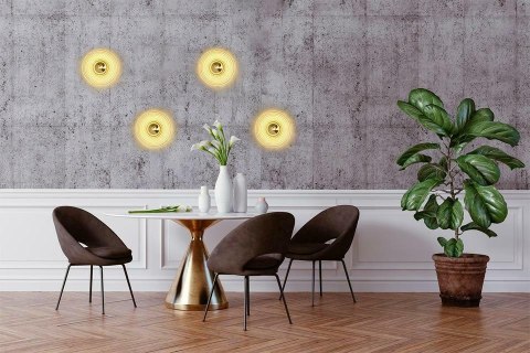Lampa ścienna ONDA złota