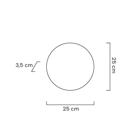 Lampa ścienna SHADOW SUN 25 cm złota